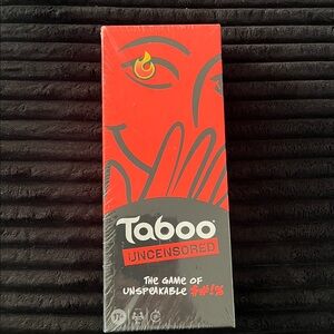 Taboo Uncensored Game - Red and Black